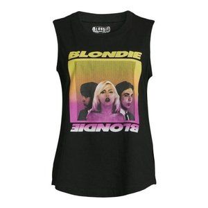 Time and Tru Women's Plus Graphic Print Band short sleeve Tank Top Blondie 3XL